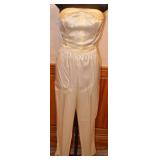 70s Auï¿½Buchon & Company Satin Bustier Top/Pants
