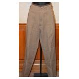 80s Generra 2 Tone Khaki High Waisted Trousers - M