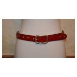 1990s Brighton Leather Belt, Waist Up to 34"