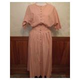 1980s Ms. Paquette Pink Cotton Boho 2-Piece Set