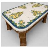 Renaissance Revival Table With Majolica Top