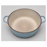 Descoware Belgium Blue Enamel Cast Iron Pot