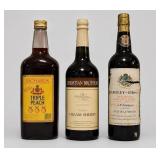 Triple Peach Wine, Creme Sherry and Amontillado
