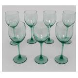 7 French Luminarc Art Deco Revival Wine Glasses