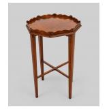 Octagonal Mahogany Side Table With Gallery Edge