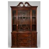 Abernathy Mahogany Chippendale Revival Hutch