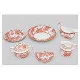 1978 Royal Crown Derby Red Aves Bone China 6 pc.