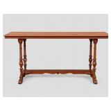 20th Century Wooden Console Table with Turned