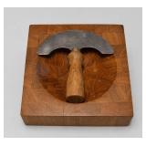 Wooden Herb Chopper and Block Set