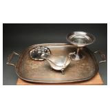 Silverplate Table Service Platter Creamer Tray