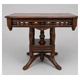 Late Victorian Parlor Table, Eastlake Aesthetic