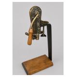 Estate Brass Tabletop Wine Corker With Stand