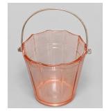 Cambridge Pink Depression Glass Ice Bucket 1930s