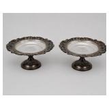 2 Pair Reed & Barton Silverplate Compotes