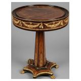 French Empire Revival Walnut Pedestal Table