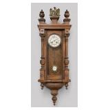 German Wall Regulator Clock With Eagle Finial