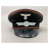 WWII German Fire Police (Feuerschutzpolizei) Cap