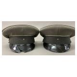 East German NVA Visor Caps, Size 55
