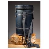 German Gas Mask with Metal Carry Canister, WWII