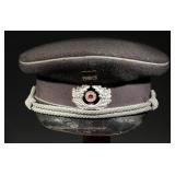WWII German DRK Officer's Visor Cap