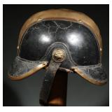 German Fire Brigade Leather Helmet, c. 1900