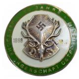 Deutsche Jägerschaft 50th Anniversary Pin 1938