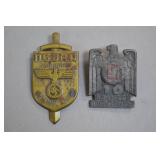 1935 German NSDAP Gau Baden and Mainfranken Pins