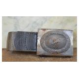 German Luftwaffe Steel Belt Buckle with 1940 Tab