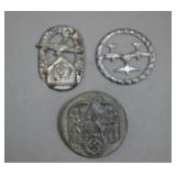 German WWII Civil Defense and Event Badges (3)
