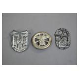 German WWII Civil and Railway Service Badges (3)