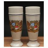 Bavarian Stoneware Beer Glasses (2)