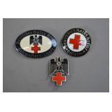 Third Reich German Red Cross insignia badges (3)