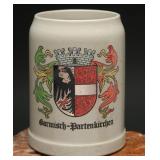 German Stoneware Beer Stein Garmisch-Partenkirche