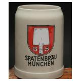 Spatenbräu München 0.5L Stoneware Beer Stein