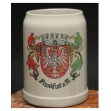 German Stoneware Beer Stein Frankfurt am Main .5L