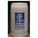 Augustiner Bräu München Stoneware Beer Stein 1L