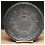 Nuremberg Souvenir Pewter Wall Plate