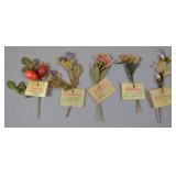 Third Reich WHW Botanical Pins Set of Five