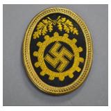 German DAF Embroidered Cap Badge