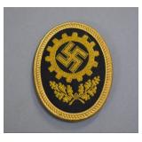 German DAF Embroidered Cap Badge