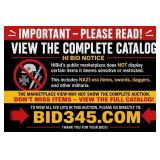 Auction Catalog Access Notice Display
