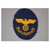 Deutsche Reichspost Navy Blue Wool Sleeve Badge