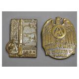1934 German S.A. Brigade Sports Event Badges (2)