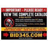 Auction Catalog Viewing Notice Poster