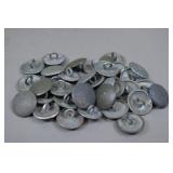 Pebbled Metal Uniform Buttons (32)