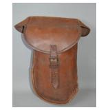 Leather Military Cartridge Box Circa 19th Century