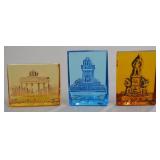 Commemorative Glass Plaques (3)