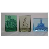 German Glass Souvenir Paperweights (3)