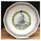 Hindenburg Reticulated Commemorative Plate