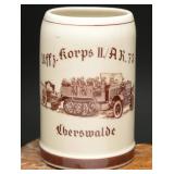 German Army Artillery Commemorative Beer Stein